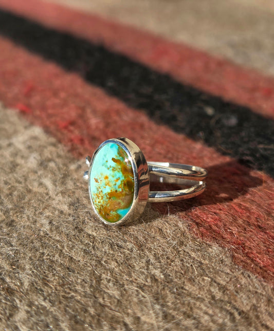 Turquoise Flower Ring