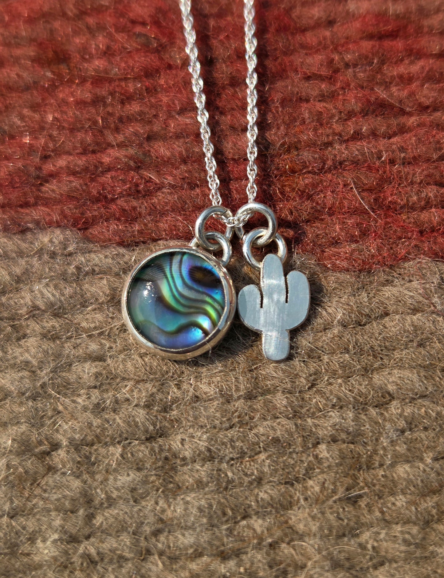 Paua Shell Charm Necklace