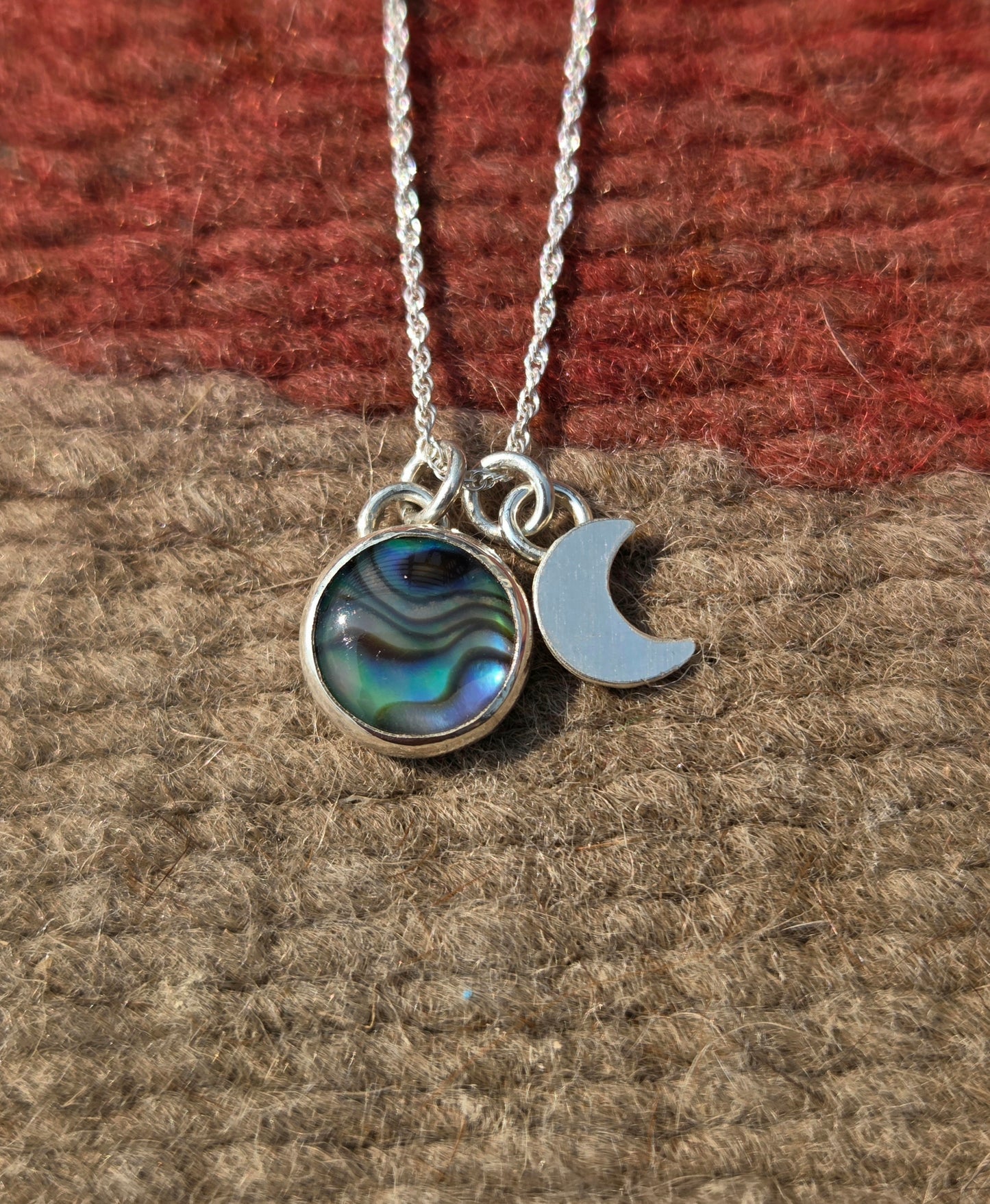 Paua Shell Charm Necklace