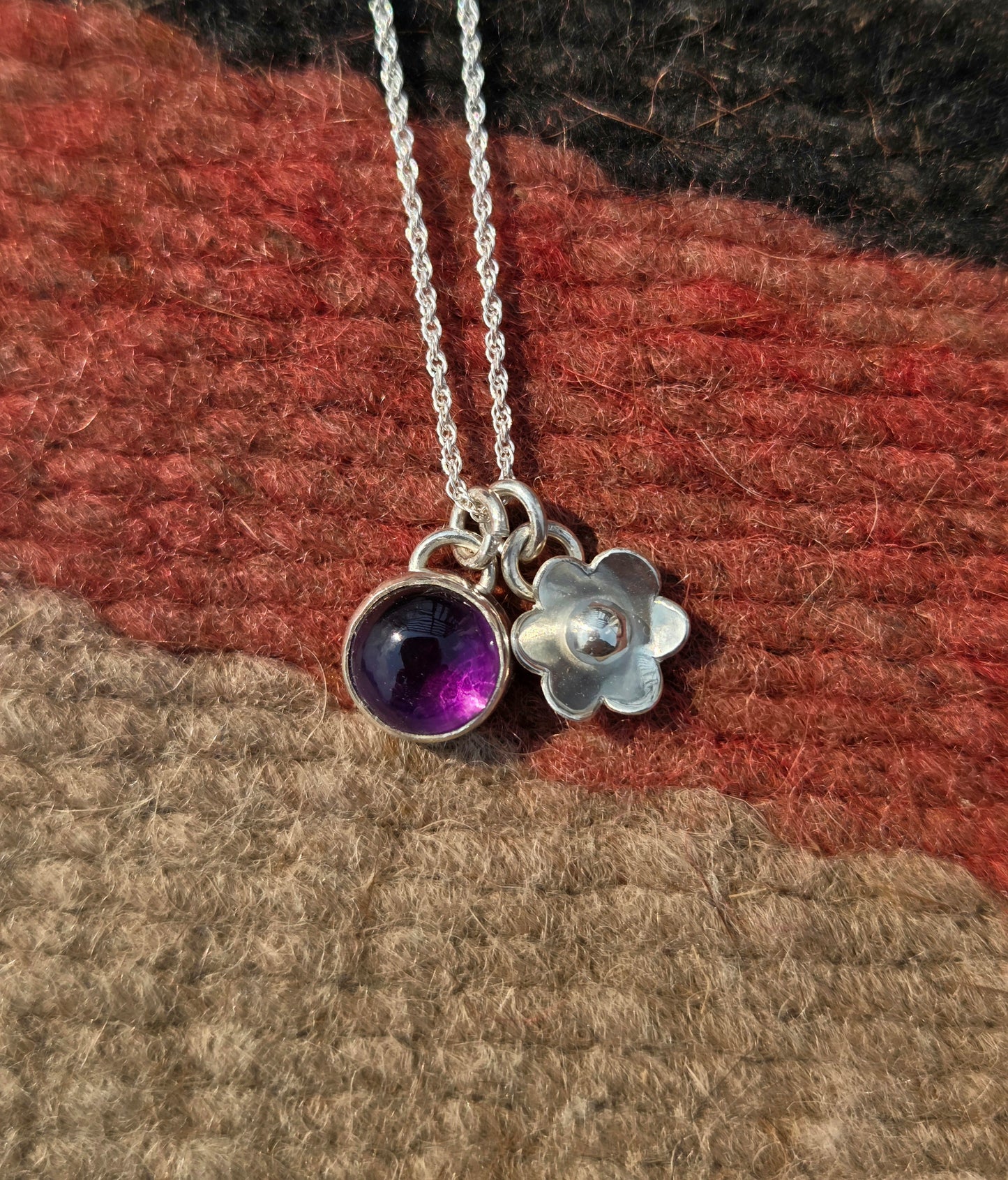 Amethyst Charm Necklace