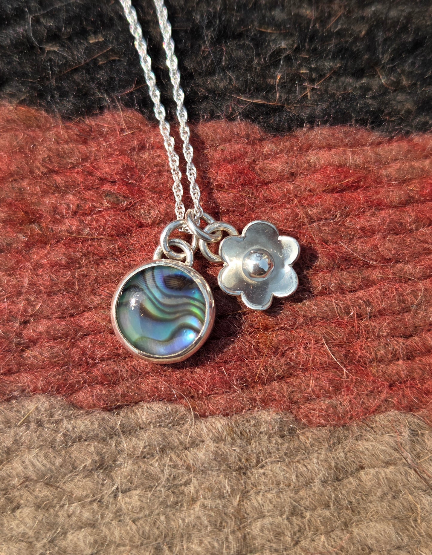 Paua Shell Charm Necklace