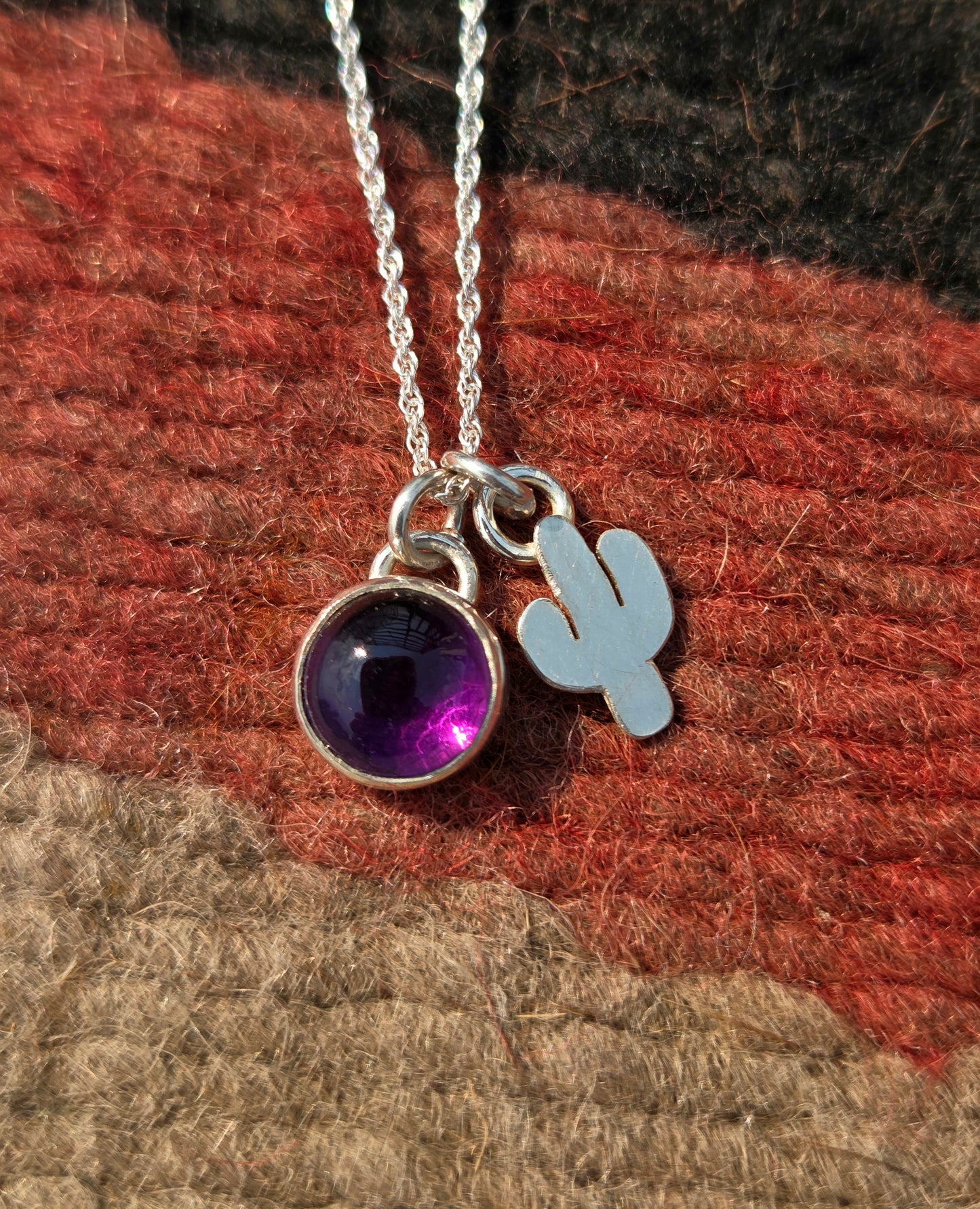 Amethyst Charm Necklace